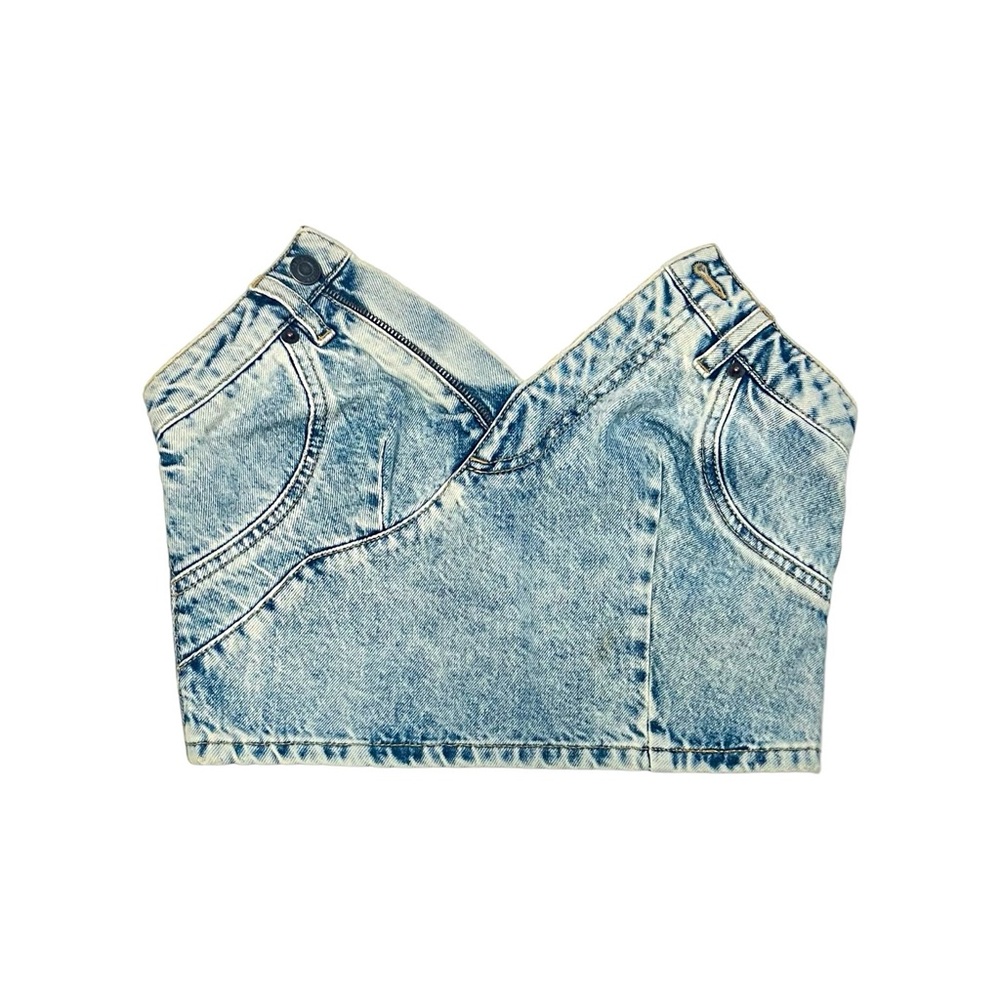 FIRM PRICE Auth H&Moschino Denim Bustier